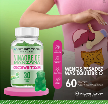 Gomitas de vinagre de manzana