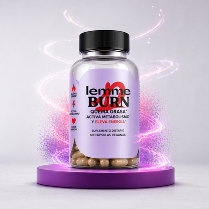 Botella Lemme Burn, Quema Grasa, Activa Metabolismo Y Eleva Energía - 60 Cápsulas.